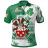 Ireland Clothing - Patterson Irish Family Crest Polo Shirt - Irish Celtic Cross A7