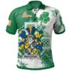 Ireland Clothing - Peacocke Irish Family Crest Polo Shirt - Irish Celtic Cross A7