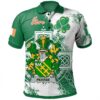 Ireland Clothing - Pearse Irish Family Crest Polo Shirt - Irish Celtic Cross A7