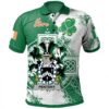 Ireland Clothing - Penteny Irish Family Crest Polo Shirt - Irish Celtic Cross A7