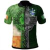 Ireland Clothing - Peppard Irish Family Crest Polo Shirt - Irish Claddagh Cross A7
