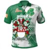 Ireland Clothing - Perceval Irish Family Crest Polo Shirt - Irish Celtic Cross A7