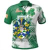 Ireland Clothing - Pike Irish Family Crest Polo Shirt - Irish Celtic Cross A7
