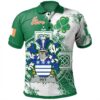 Ireland Clothing - Pitt Irish Family Crest Polo Shirt - Irish Celtic Cross A7