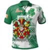 Ireland Clothing - Prendergast Irish Family Crest Polo Shirt - Irish Celtic Cross A7