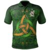 Ireland Clothing - Quicke Irish Family Crest Polo Shirt - Celtic Triquetra Knot A7