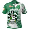 Ireland Clothing - Quill Irish Family Crest Polo Shirt - Irish Celtic Cross A7