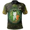 Ireland Clothing - Rawlins Irish Family Crest Polo Shirt - Irish Shamrock Triangle A7
