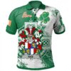 Ireland Clothing - Rice Irish Family Crest Polo Shirt - Irish Celtic Cross A7