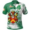 Ireland Clothing - Rich Irish Family Crest Polo Shirt - Irish Celtic Cross A7