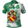 Ireland Clothing - Shannon Irish Family Crest Polo Shirt - Irish Celtic Cross A7
