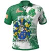 Ireland Clothing - Somerville Irish Family Crest Polo Shirt - Irish Celtic Cross A7