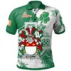 Ireland Clothing - St.John Irish Family Crest Polo Shirt - Irish Celtic Cross A7