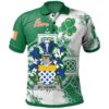 Ireland Clothing - St.Leger Irish Family Crest Polo Shirt - Irish Celtic Cross A7