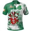 Ireland Clothing - Stack Irish Family Crest Polo Shirt - Irish Celtic Cross A7