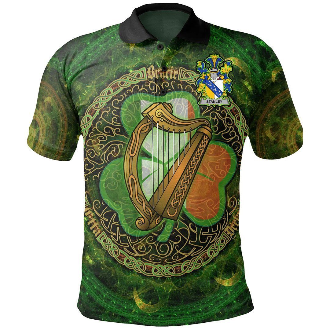 Ireland Clothing - Stanley Irish Family Crest Polo Shirt - Celtic Tree A7 Ireland Clothing - Stanley Irish Family Crest Polo Shirt - Celtic Tree A7