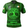 Ireland Clothing - Staples Irish Family Crest Polo Shirt - Symbol of Celtic A7