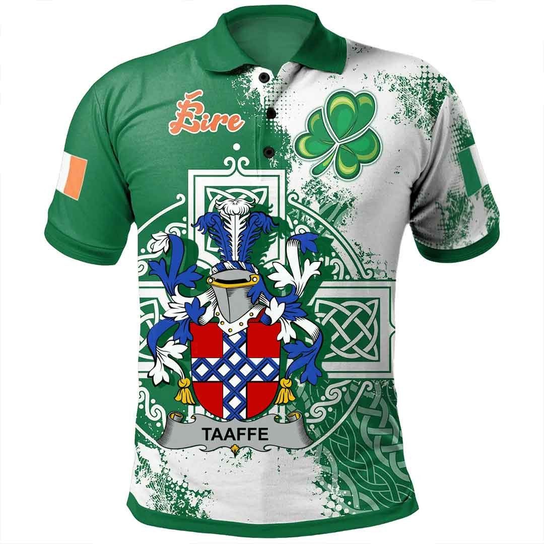 Ireland Clothing - Taaffe Irish Family Crest Polo Shirt - Irish Celtic Cross A7 Ireland Clothing - Taaffe Irish Family Crest Polo Shirt - Irish Celtic Cross A7