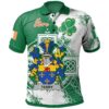 Ireland Clothing - Terry Irish Family Crest Polo Shirt - Irish Celtic Cross A7
