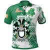 Ireland Clothing - Travers Irish Family Crest Polo Shirt - Irish Celtic Cross A7
