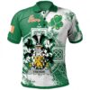 Ireland Clothing - Trevor Irish Family Crest Polo Shirt - Irish Celtic Cross A7