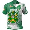 Ireland Clothing - Turley Irish Family Crest Polo Shirt - Irish Celtic Cross A7