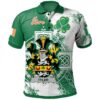 Ireland Clothing - Tyler Irish Family Crest Polo Shirt - Irish Celtic Cross A7
