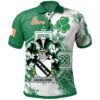 Ireland Clothing - Ushburne Irish Family Crest Polo Shirt - Irish Celtic Cross A7