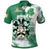 Ireland Clothing - Verner Irish Family Crest Polo Shirt - Irish Celtic Cross A7