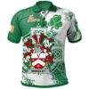 Ireland Clothing - Wakeley Irish Family Crest Polo Shirt - Irish Celtic Cross A7