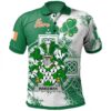 Ireland Clothing - Wakeman Irish Family Crest Polo Shirt - Irish Celtic Cross A7