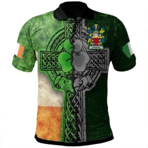 Ireland Clothing - Walron Irish Family Crest Polo Shirt - Irish Claddagh Cross A7