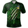 Ireland Clothing - Walter Irish Family Crest Polo Shirt - Irish Shamrock Scratch A7