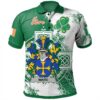 Ireland Clothing - Ward Irish Family Crest Polo Shirt - Irish Celtic Cross A7