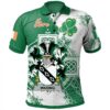 Ireland Clothing - Waring Irish Family Crest Polo Shirt - Irish Celtic Cross A7