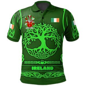 Ireland Clothing - Way Irish Family Crest Polo Shirt - Symbol of Celtic A7