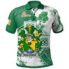 Ireland Clothing - Westenra Irish Family Crest Polo Shirt - Irish Celtic Cross A7