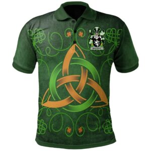 Ireland Clothing - Westropp Irish Family Crest Polo Shirt - Celtic Triquetra Knot A7