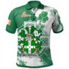 Ireland Clothing - Wettenhall Irish Family Crest Polo Shirt - Irish Celtic Cross A7