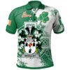 Ireland Clothing - Whalley Irish Family Crest Polo Shirt - Irish Celtic Cross A7