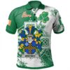 Ireland Clothing - Whitney Irish Family Crest Polo Shirt - Irish Celtic Cross A7
