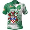 Ireland Clothing - Widenham Irish Family Crest Polo Shirt - Irish Celtic Cross A7