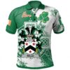 Ireland Clothing - Wills Irish Family Crest Polo Shirt - Irish Celtic Cross A7