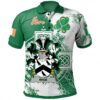Ireland Clothing - Wise Irish Family Crest Polo Shirt - Irish Celtic Cross A7