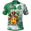 Ireland Clothing - Worthing Irish Family Crest Polo Shirt - Irish Celtic Cross A7