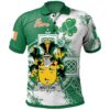 Ireland Clothing - Wotton Irish Family Crest Polo Shirt - Irish Celtic Cross A7