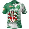 Ireland Clothing - Yelverton Irish Family Crest Polo Shirt - Irish Celtic Cross A7