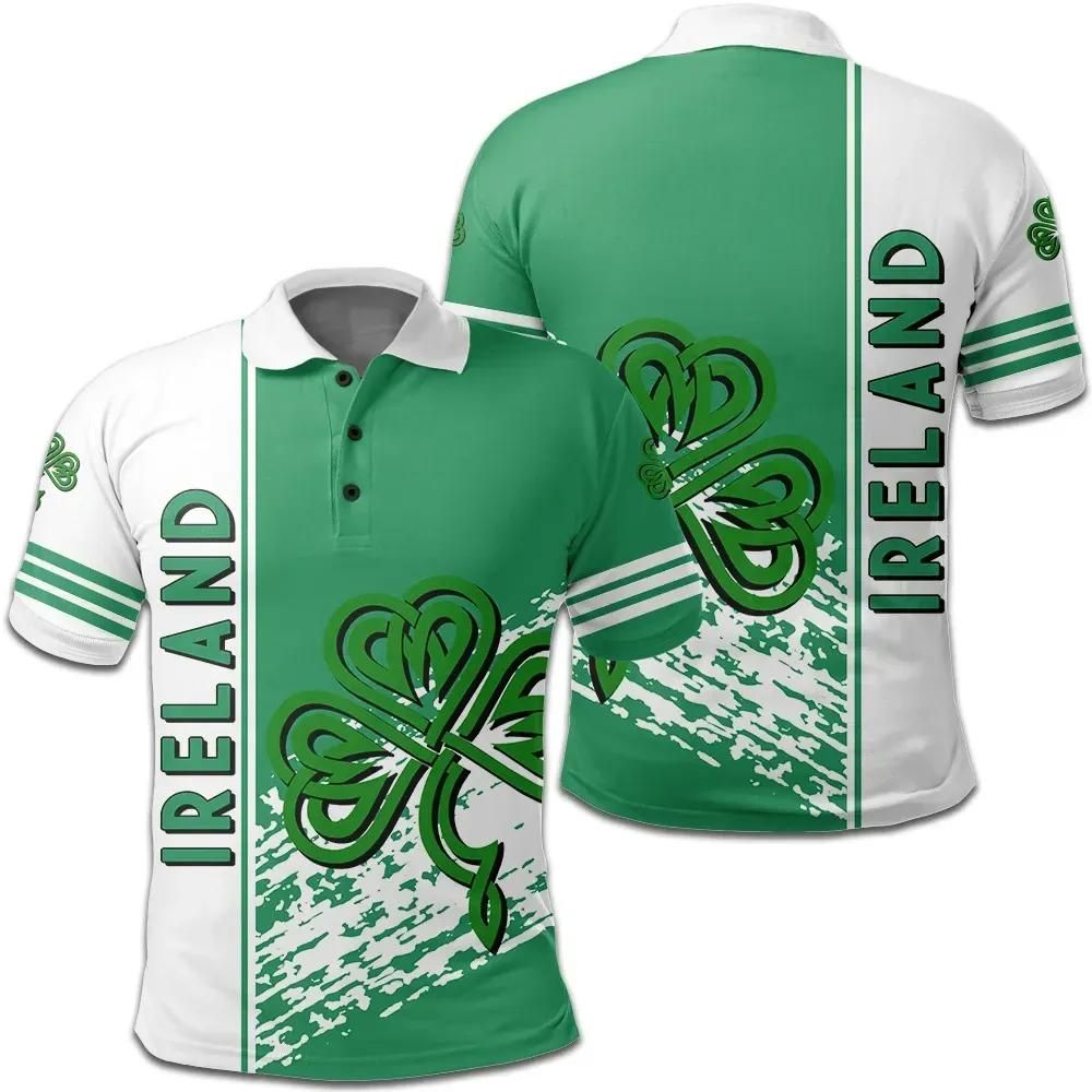 Ireland Coat Of Arms Polo Shirt Quarter Style J7 Ireland Coat Of Arms Polo Shirt Quarter Style J7