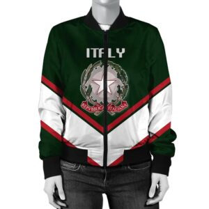 Ireland Coat Of Arms Women Bomber Jacket Lucian Style JW5 Bomber Jacket