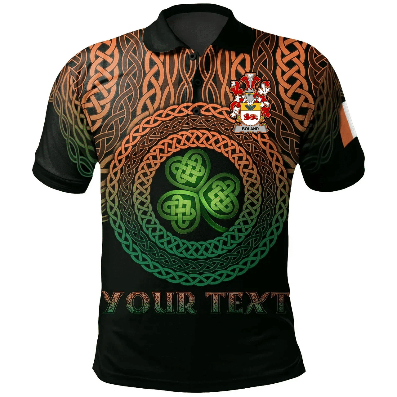 Ireland Polo Shirt - Boland or O'Boland Irish Family Crest Polo Shirt - Celtic Pride A7 Ireland Polo Shirt - Boland or O'Boland Irish Family Crest Polo Shirt - Celtic Pride A7